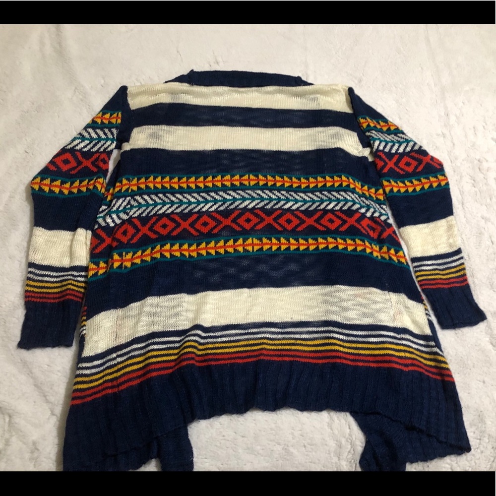Striped Cardigan Tribal/Aztec Design Women’s